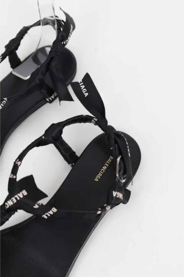 Balenciaga Vintage Pre-owned Leather sandals Black Dames