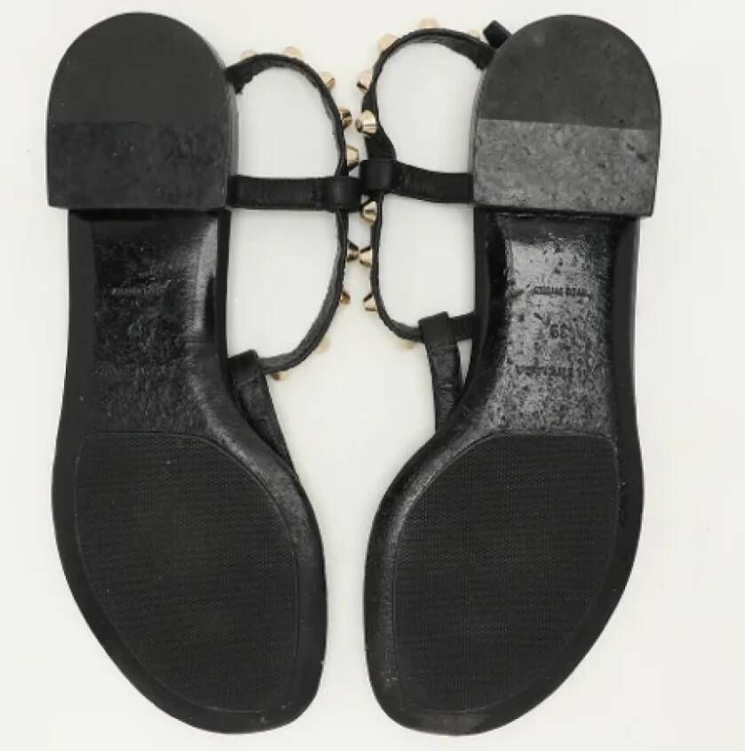 Balenciaga Vintage Pre-owned Leather sandals Black Dames