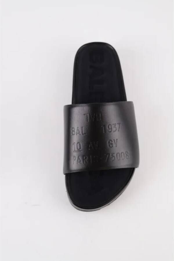 Balenciaga Vintage Pre-owned Leather sandals Black Dames