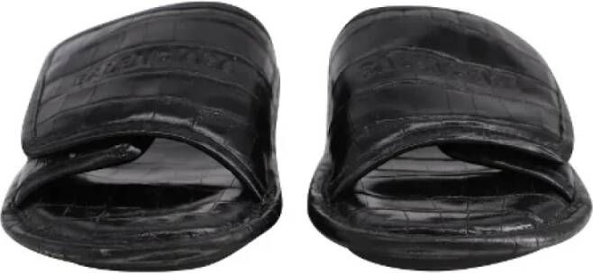 Balenciaga Vintage Pre-owned Leather sandals Black Heren