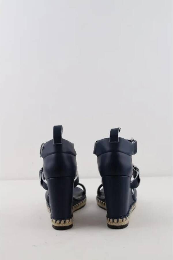Balenciaga Vintage Pre-owned Leather sandals Blue Dames