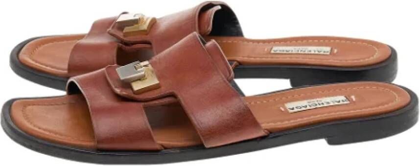 Balenciaga Vintage Pre-owned Leather sandals Brown Dames