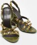 Balenciaga Vintage Pre-owned Leather sandals Green Dames - Thumbnail 4