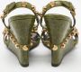 Balenciaga Vintage Pre-owned Leather sandals Green Dames - Thumbnail 5