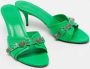 Balenciaga Vintage Pre-owned Leather sandals Green Dames - Thumbnail 4