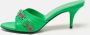 Balenciaga Vintage Pre-owned Leather sandals Green Dames - Thumbnail 2