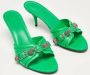 Balenciaga Vintage Pre-owned Leather sandals Green Dames - Thumbnail 4