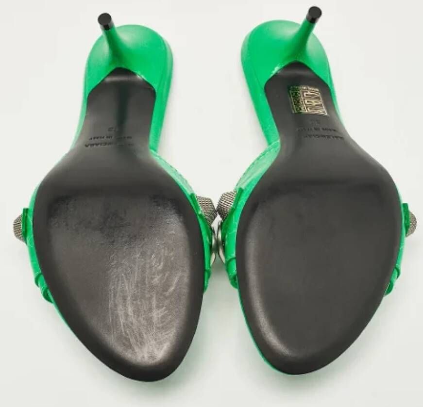 Balenciaga Vintage Pre-owned Leather sandals Green Dames