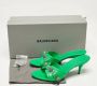 Balenciaga Vintage Pre-owned Leather sandals Green Dames - Thumbnail 9