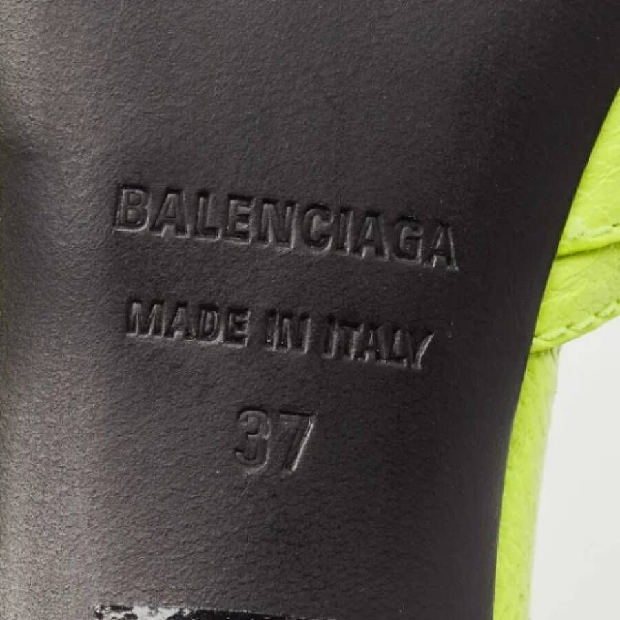 Balenciaga Vintage Pre-owned Leather sandals Green Dames