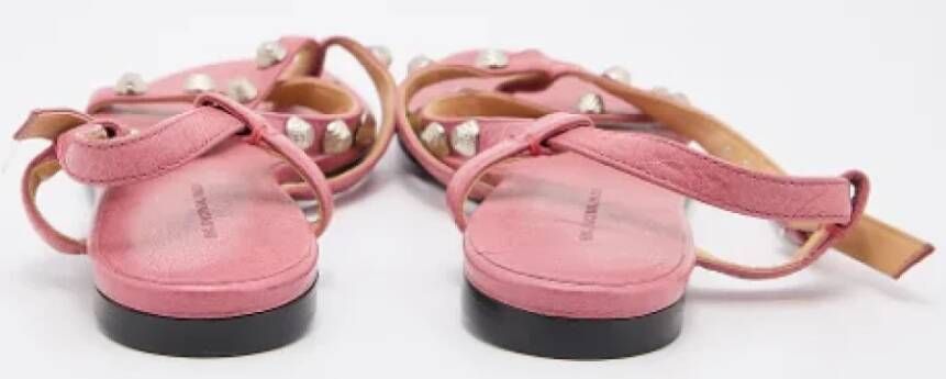 Balenciaga Vintage Pre-owned Leather sandals Pink Dames