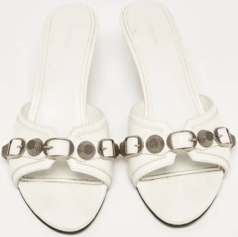 Balenciaga Vintage Pre-owned Leather sandals White Dames