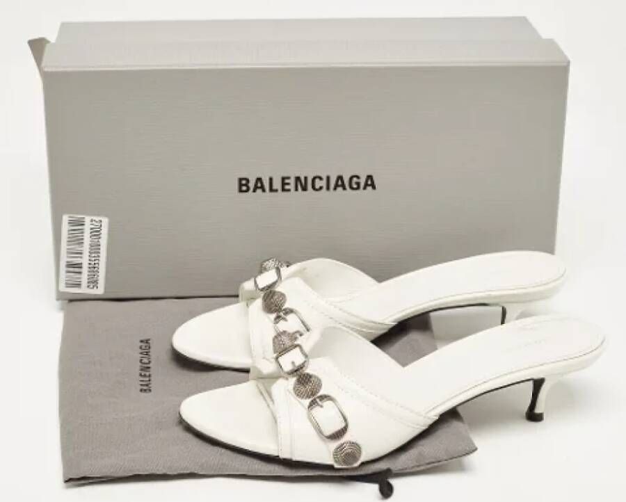 Balenciaga Vintage Pre-owned Leather sandals White Dames