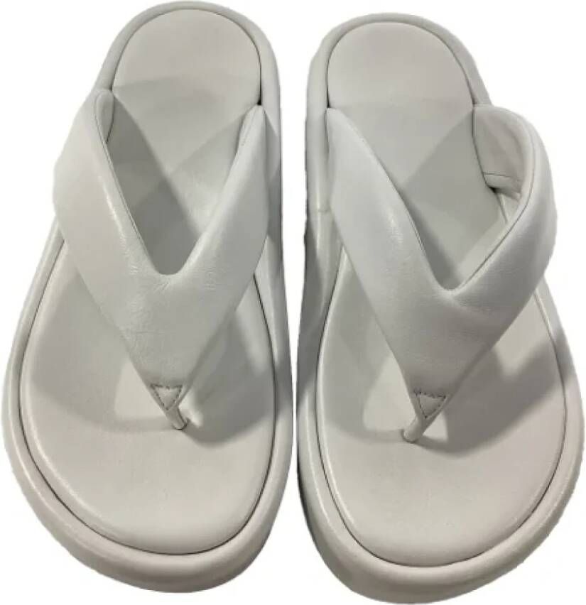 Balenciaga Vintage Pre-owned Leather sandals White Dames