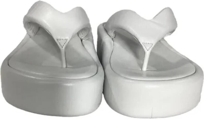 Balenciaga Vintage Pre-owned Leather sandals White Dames