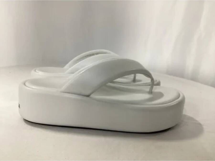 Balenciaga Vintage Pre-owned Leather sandals White Dames