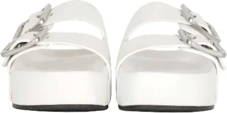 Balenciaga Vintage Pre-owned Leather sandals White Dames