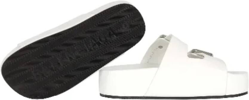 Balenciaga Vintage Pre-owned Leather sandals White Dames