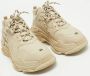 Balenciaga Vintage Pre-owned Leather sneakers Beige Dames - Thumbnail 4