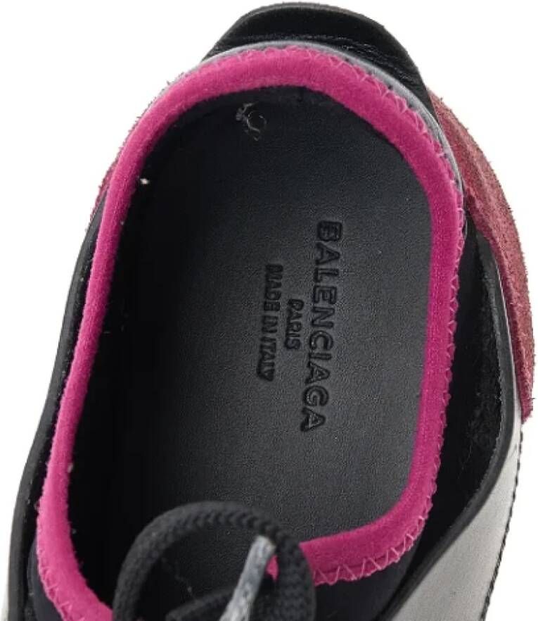 Balenciaga Vintage Pre-owned Leather sneakers Black Dames