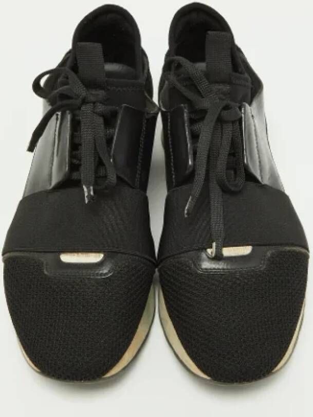 Balenciaga Vintage Pre-owned Leather sneakers Black Dames