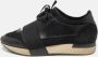 Balenciaga Vintage Pre-owned Leather sneakers Black Dames - Thumbnail 2