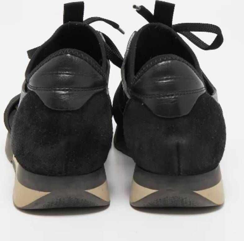 Balenciaga Vintage Pre-owned Leather sneakers Black Dames