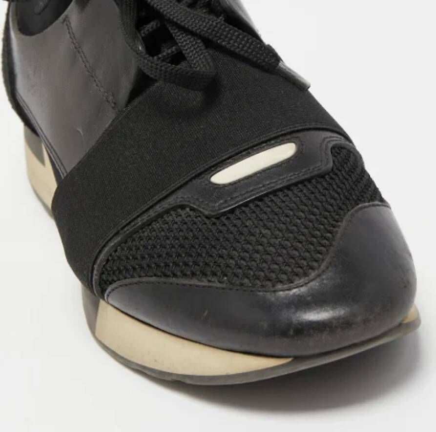 Balenciaga Vintage Pre-owned Leather sneakers Black Dames