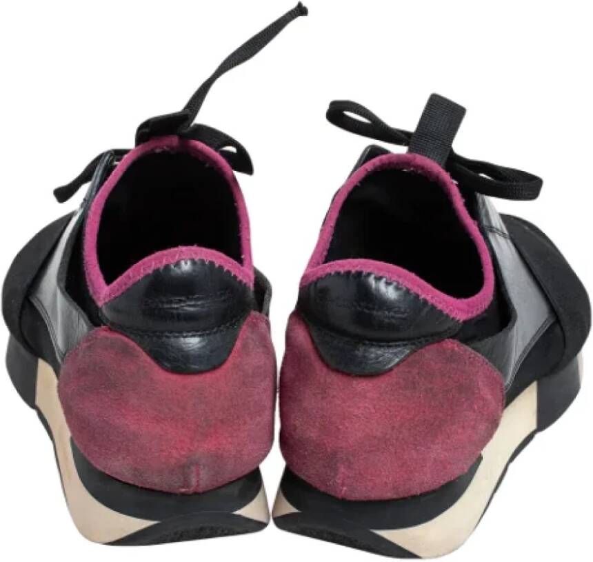 Balenciaga Vintage Pre-owned Leather sneakers Black Dames