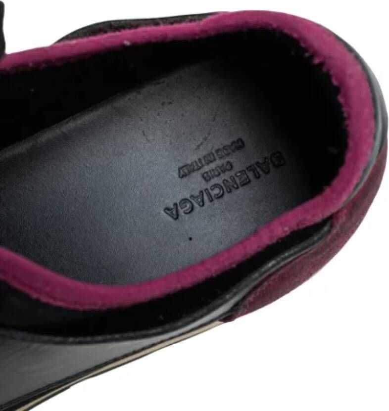 Balenciaga Vintage Pre-owned Leather sneakers Black Dames
