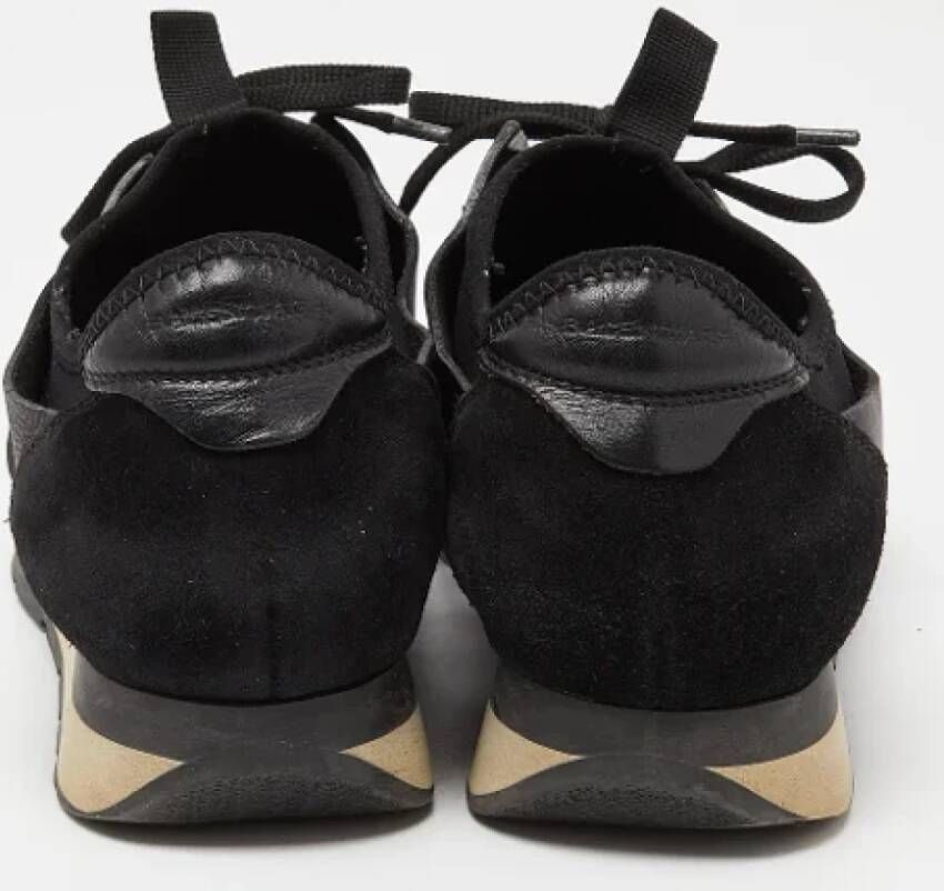 Balenciaga Vintage Pre-owned Leather sneakers Black Dames