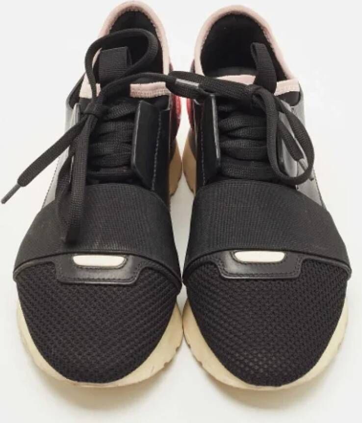 Balenciaga Vintage Pre-owned Leather sneakers Black Dames