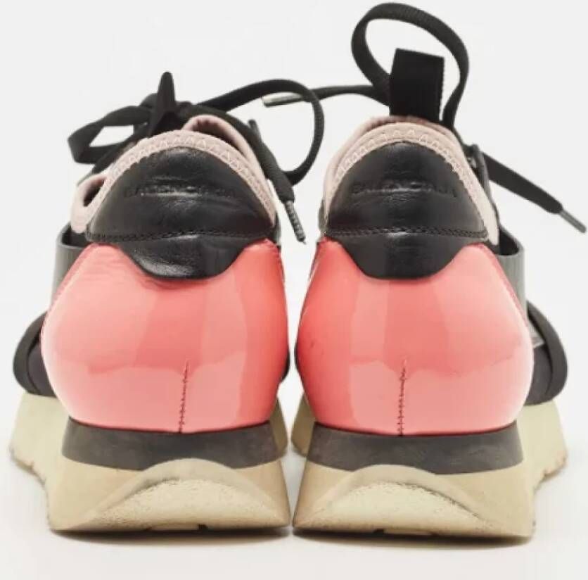 Balenciaga Vintage Pre-owned Leather sneakers Black Dames