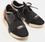 Balenciaga Vintage Pre-owned Leather sneakers Black Dames - Thumbnail 4