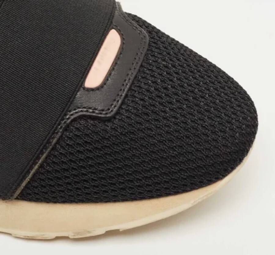 Balenciaga Vintage Pre-owned Leather sneakers Black Dames