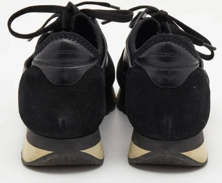 Balenciaga Vintage Pre-owned Leather sneakers Black Dames