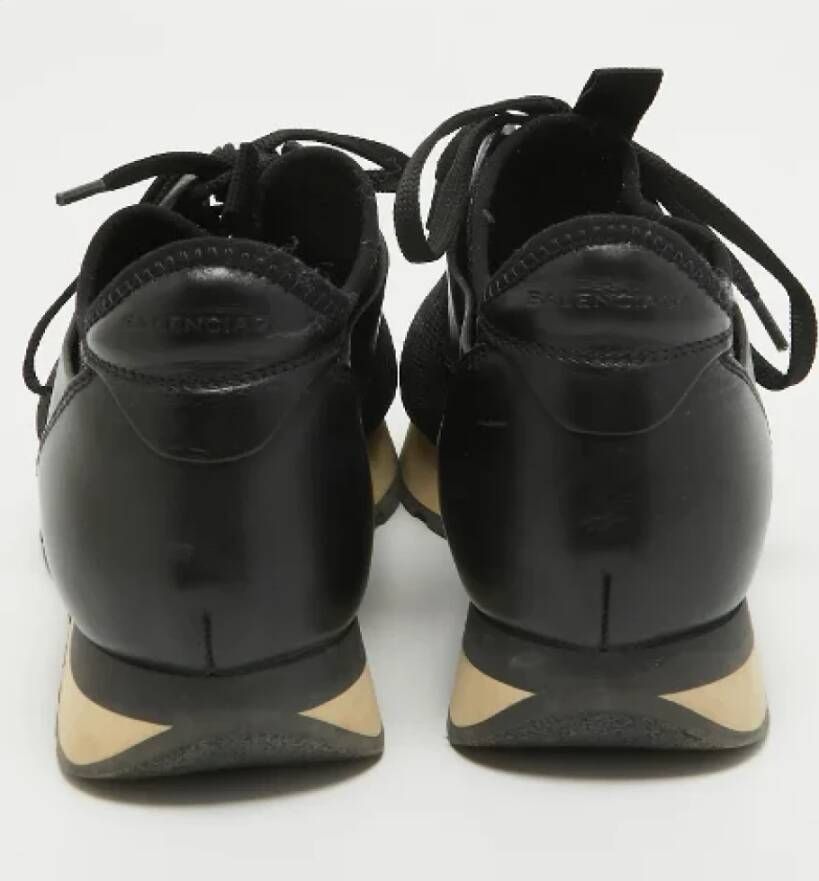 Balenciaga Vintage Pre-owned Leather sneakers Black Dames