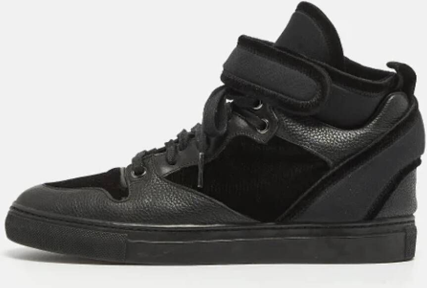 Balenciaga Vintage Pre-owned Leather sneakers Black Dames