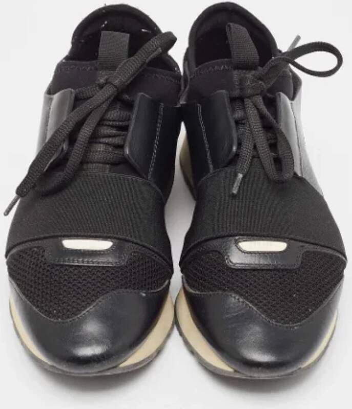 Balenciaga Vintage Pre-owned Leather sneakers Black Dames