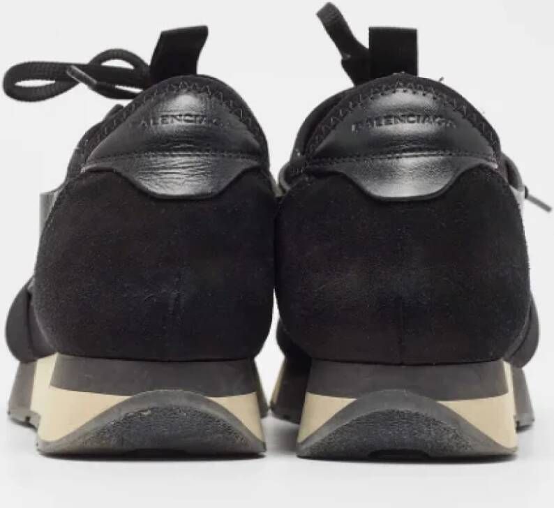 Balenciaga Vintage Pre-owned Leather sneakers Black Dames