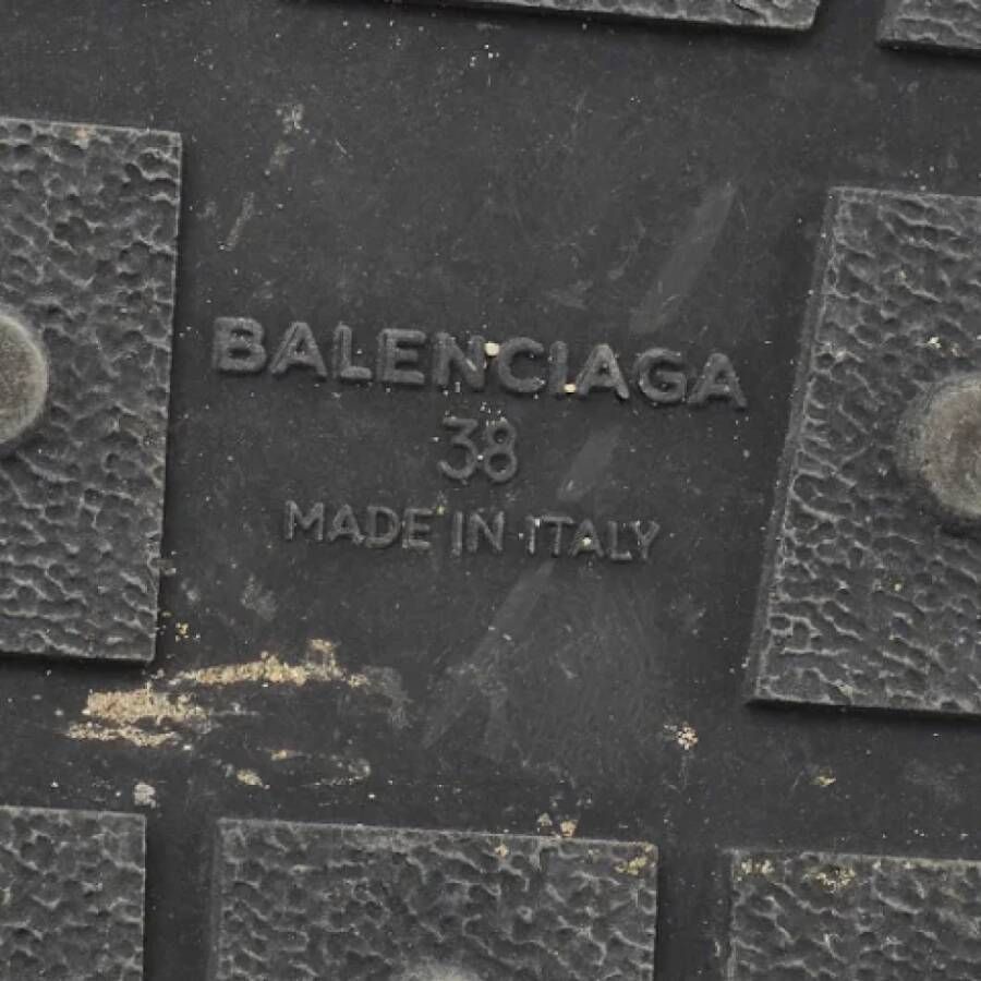 Balenciaga Vintage Pre-owned Leather sneakers Black Dames