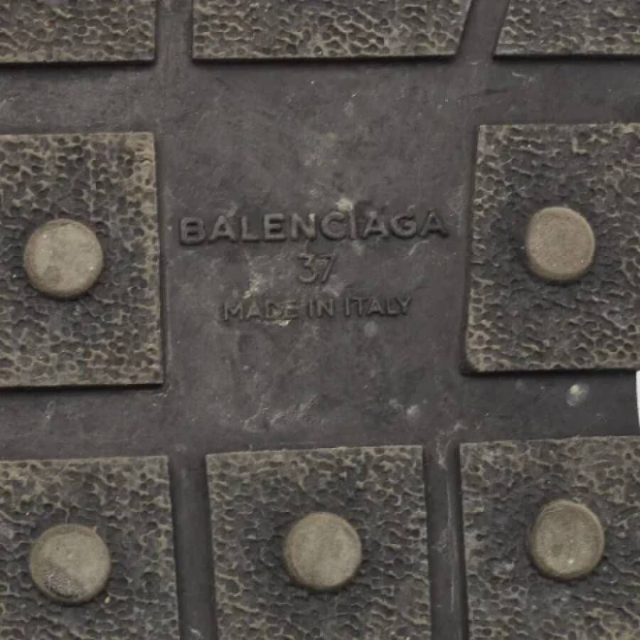 Balenciaga Vintage Pre-owned Leather sneakers Black Dames