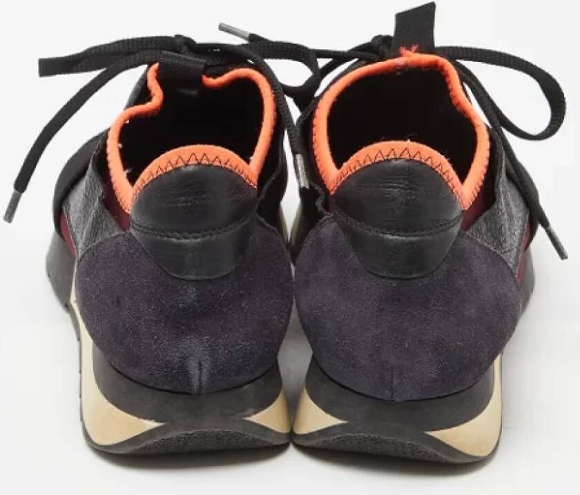 Balenciaga Vintage Pre-owned Leather sneakers Black Dames