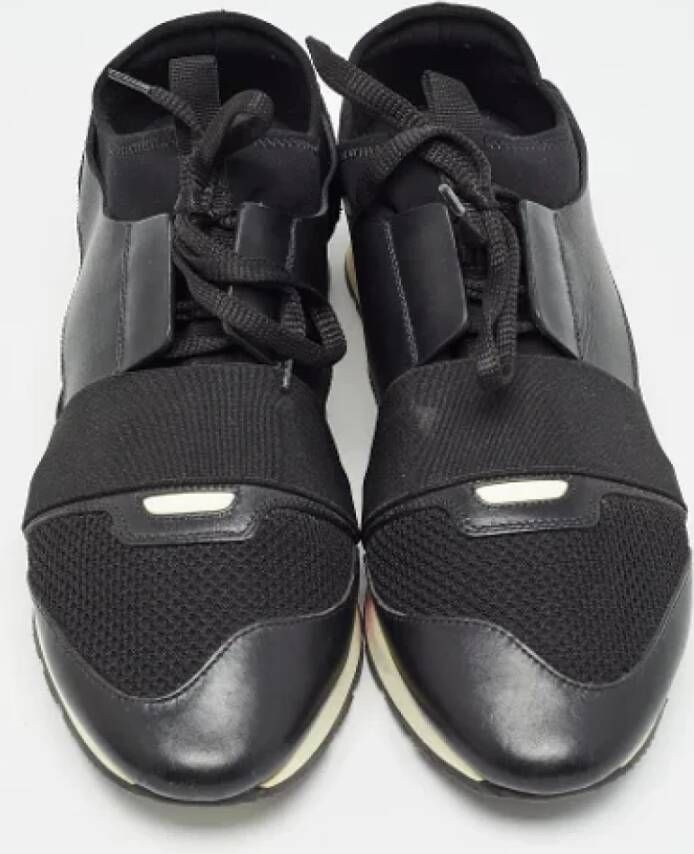 Balenciaga Vintage Pre-owned Leather sneakers Black Dames