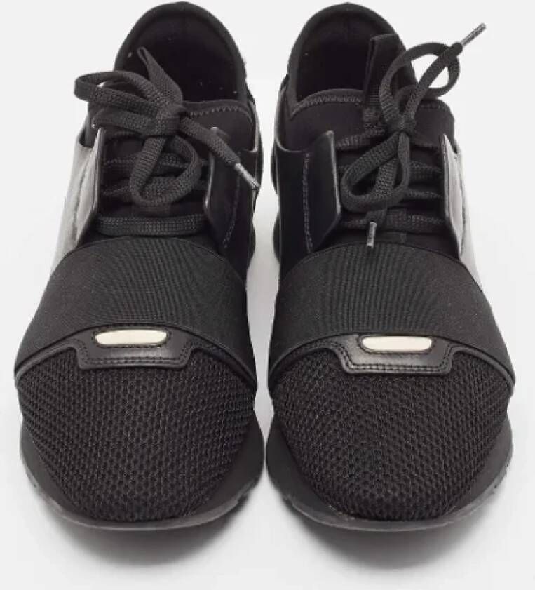Balenciaga Vintage Pre-owned Leather sneakers Black Dames