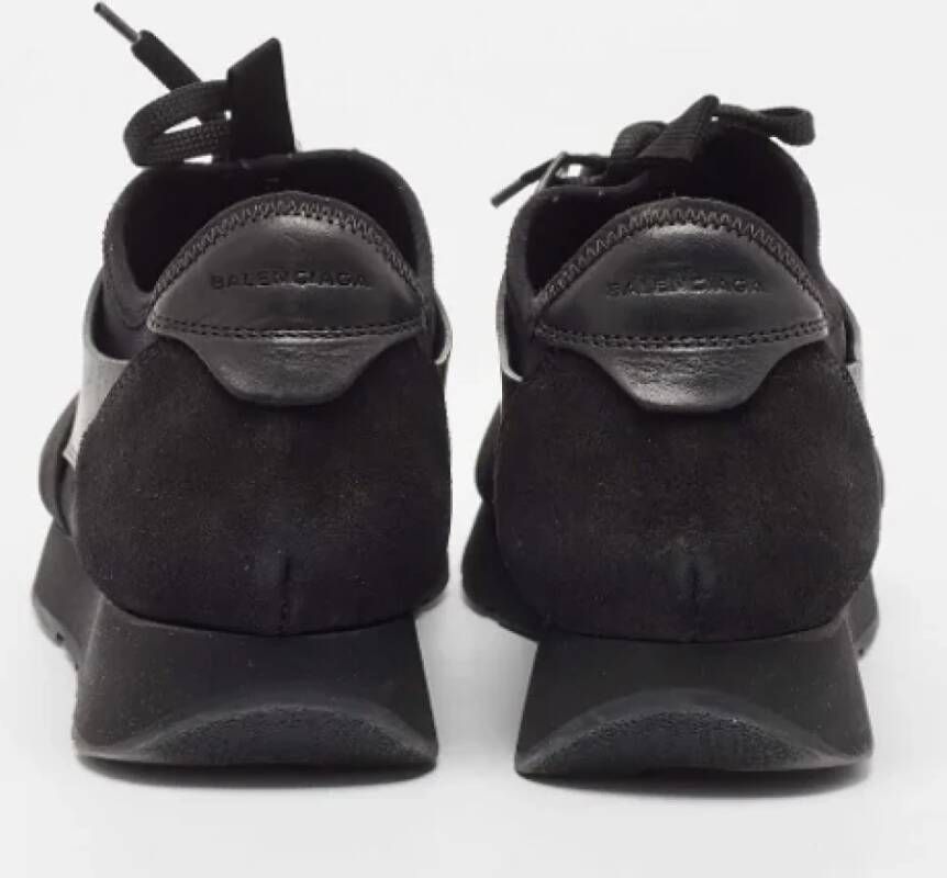 Balenciaga Vintage Pre-owned Leather sneakers Black Dames