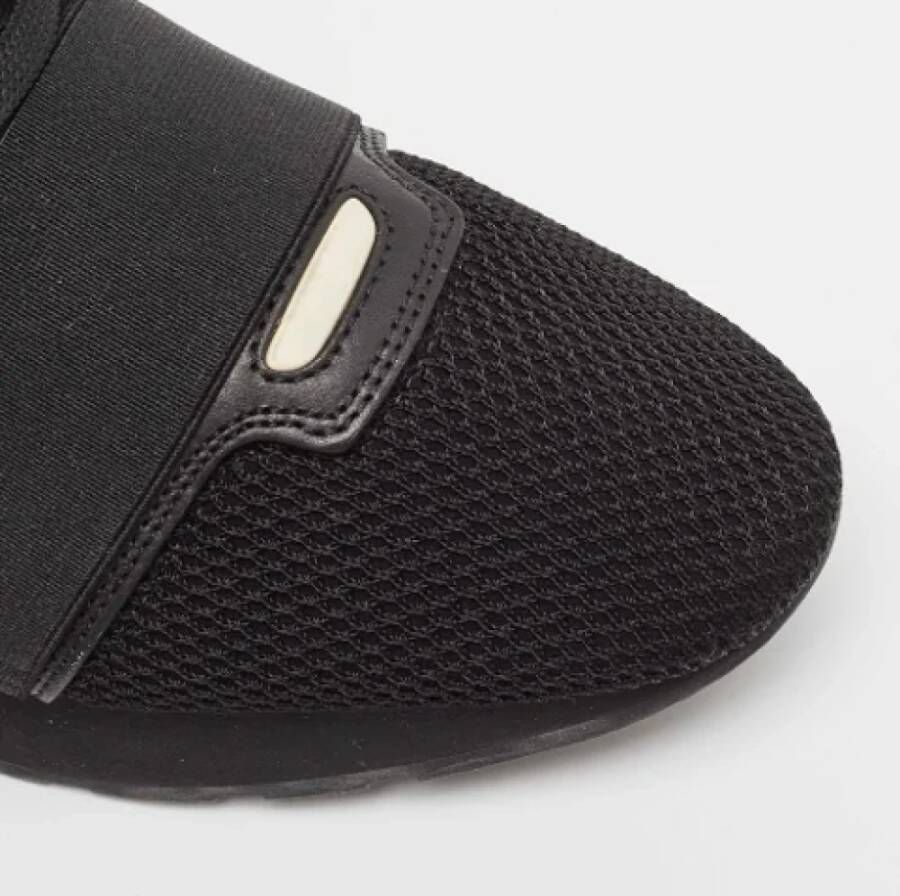 Balenciaga Vintage Pre-owned Leather sneakers Black Dames