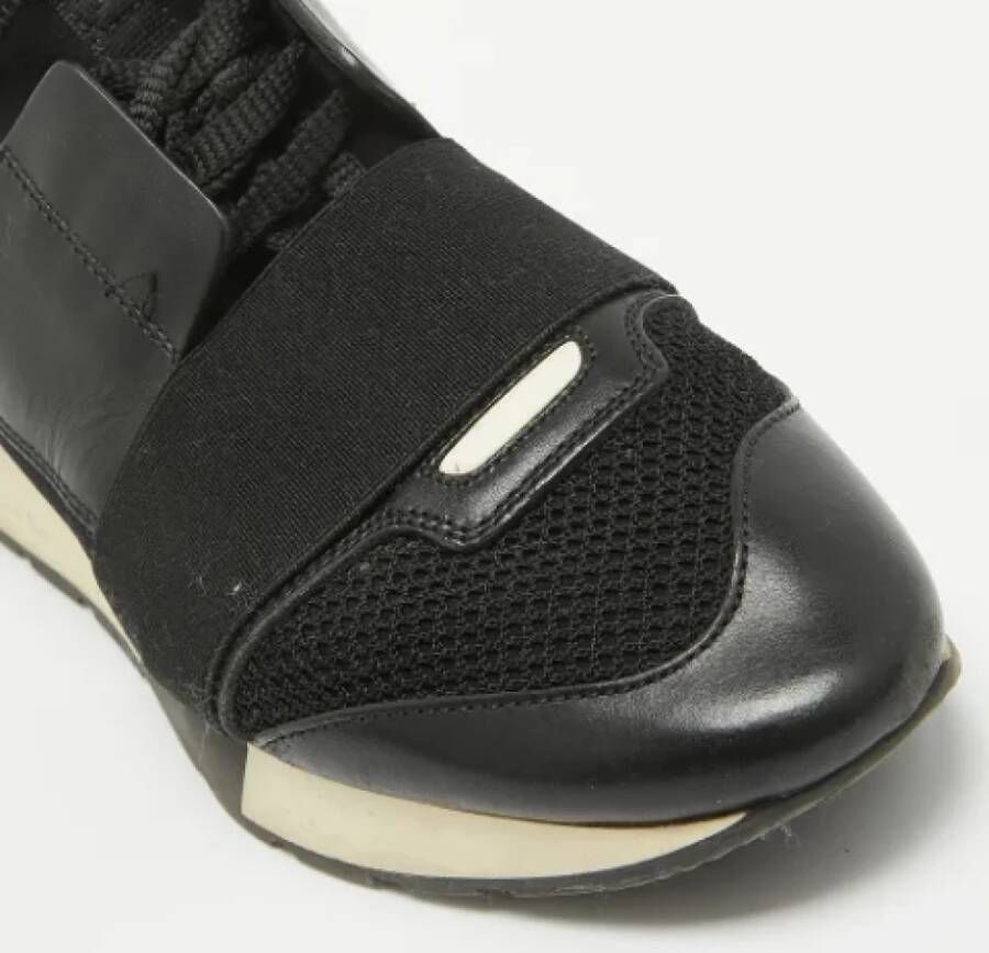 Balenciaga Vintage Pre-owned Leather sneakers Black Dames