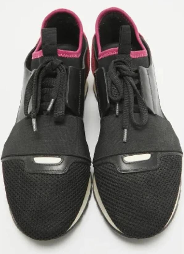 Balenciaga Vintage Pre-owned Leather sneakers Black Dames