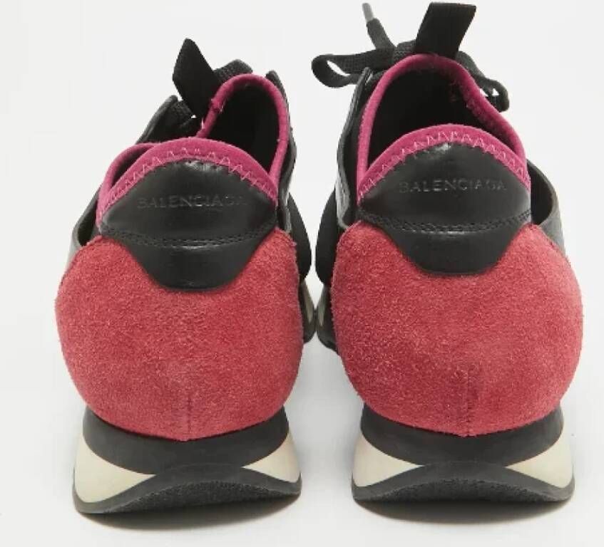 Balenciaga Vintage Pre-owned Leather sneakers Black Dames